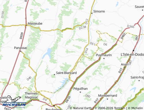 MICHELIN Sarcos map - ViaMichelin