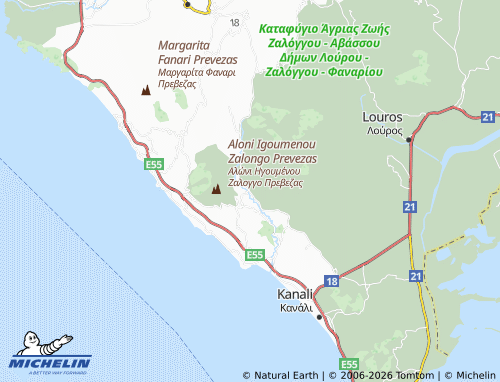 MICHELIN Kato Myrsini map - ViaMichelin