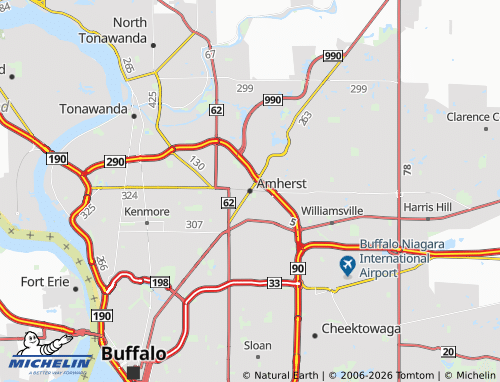 Mapa MICHELIN Amherst - ViaMichelin