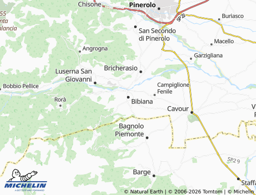 Mapa MICHELIN Bibiana - ViaMichelin