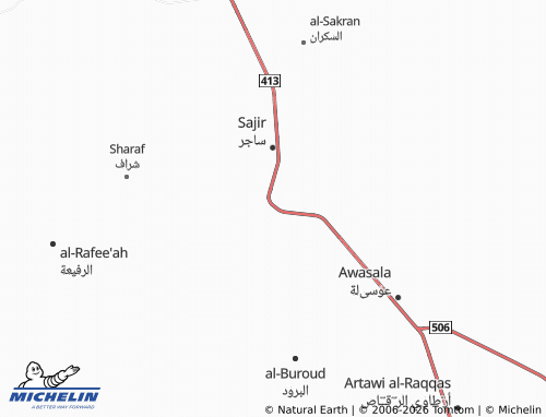 MICHELIN-Landkarte al-Nakheel - ViaMichelin