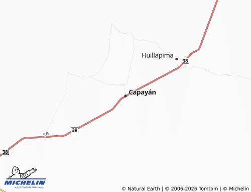 Kaart MICHELIN Capayán - ViaMichelin