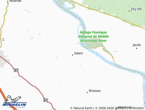 Mapa MICHELIN Salem - ViaMichelin