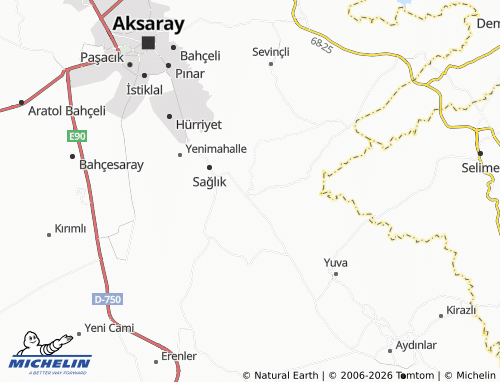 Kaart MICHELIN Akhisar - ViaMichelin