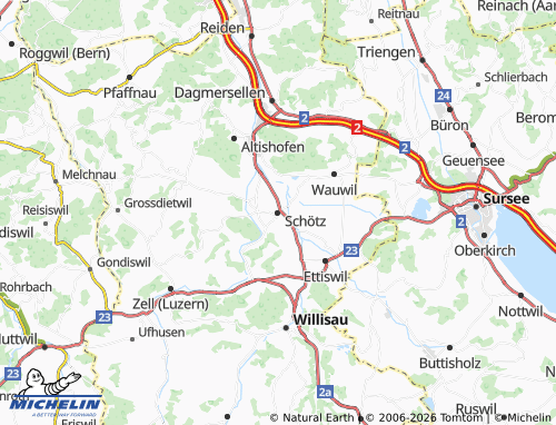 Mappa MICHELIN Schötz - ViaMichelin