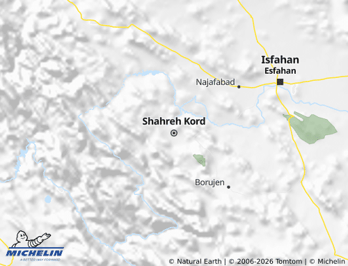 Mappa MICHELIN Chahar Mahall Va Bakhtiari - ViaMichelin