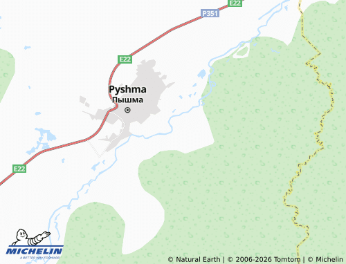MICHELIN-Landkarte Kochevka - ViaMichelin