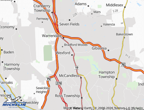 Carte MICHELIN Wexford - ViaMichelin