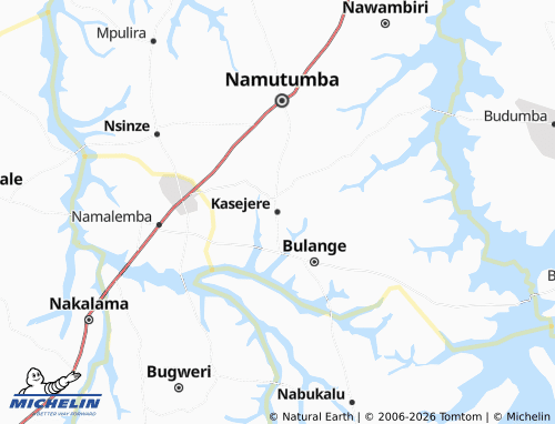 MICHELIN Kasejere map - ViaMichelin