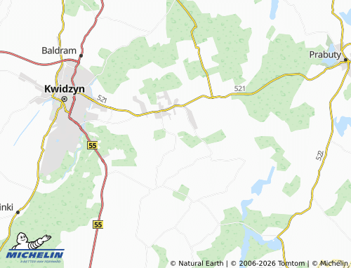 Carte MICHELIN Pawlice - ViaMichelin