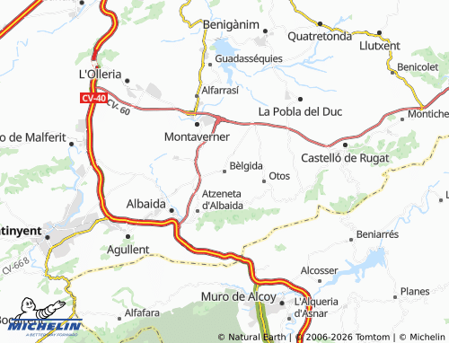 Mappa MICHELIN Bèlgida - ViaMichelin