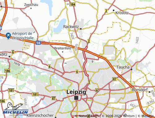 MICHELIN Wiederitzsch map - ViaMichelin