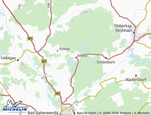 MICHELIN Tröbitz map - ViaMichelin