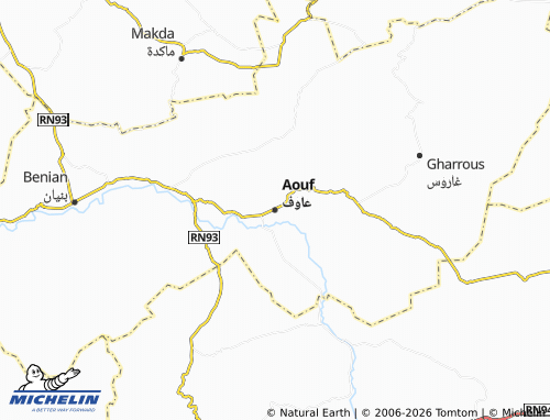Carte MICHELIN Aouf - ViaMichelin