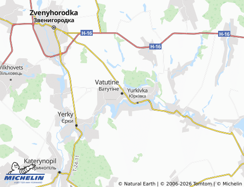 Mapa MICHELIN Vatutine - ViaMichelin