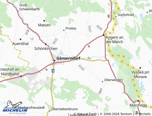 MICHELIN Weikendorf map - ViaMichelin