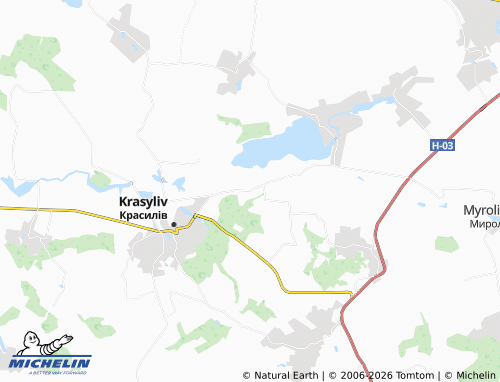 Mappa MICHELIN Shchyborivka - ViaMichelin