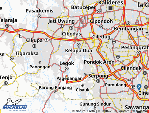 Mapa MICHELIN Medang - ViaMichelin