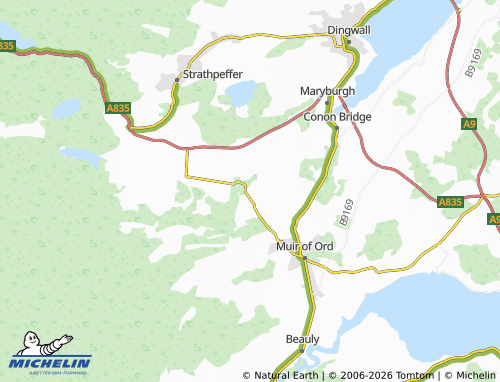 Carte MICHELIN Urray - ViaMichelin