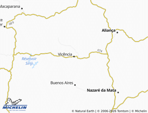 Carte MICHELIN Vicência - ViaMichelin