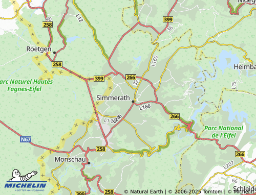 MICHELIN Bickerath map - ViaMichelin