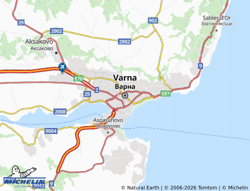 Mapa MICHELIN Varna - ViaMichelin