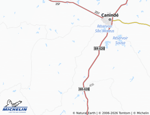Mappa MICHELIN Monte Alegre - ViaMichelin