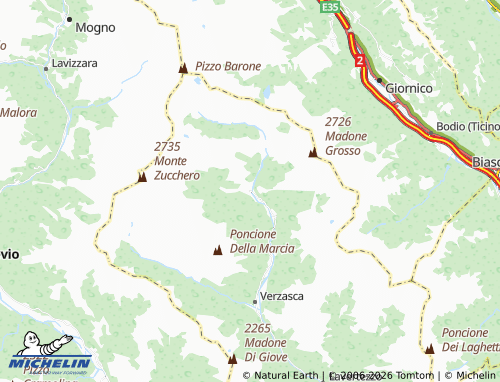 Mapa MICHELIN Sonogno - ViaMichelin