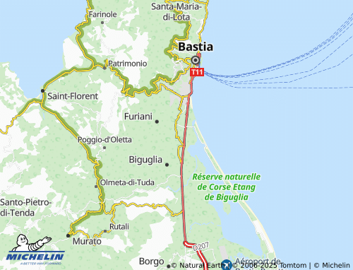 MICHELIN Leccion map - ViaMichelin
