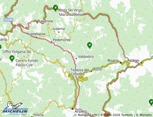 Mappa MICHELIN Valdastico - ViaMichelin