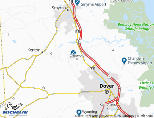 Mapa MICHELIN Cheswold - ViaMichelin