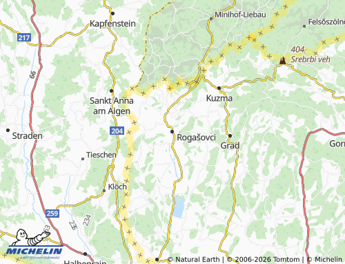 Kaart MICHELIN Rogašovci - ViaMichelin