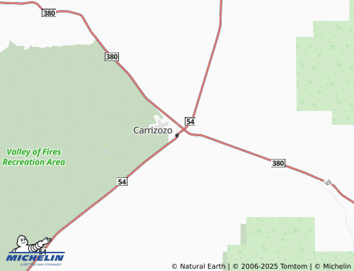 MICHELIN Carrizozo map - ViaMichelin