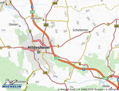 MICHELIN Einum map - ViaMichelin