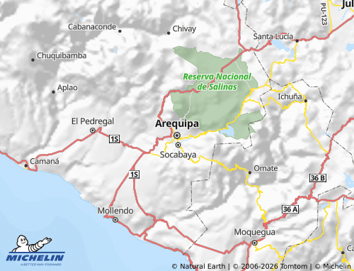 Mappa MICHELIN Arequipa - ViaMichelin