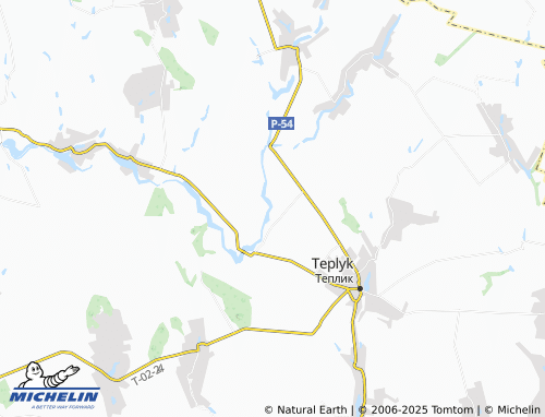 MICHELIN Vazhne map - ViaMichelin