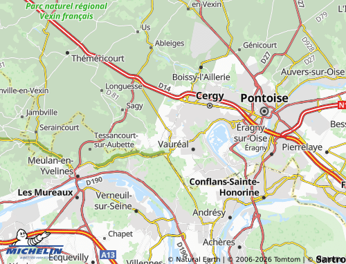 Mapa MICHELIN Courdimanche - ViaMichelin
