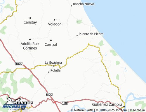 Mappa MICHELIN Sector de Lindero Tenixtepec - ViaMichelin