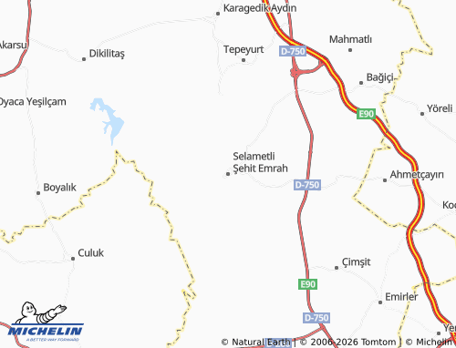 Mapa MICHELIN Selametli Şehit Emrah - ViaMichelin