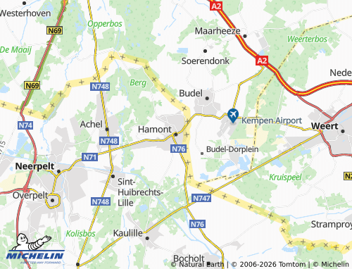 Mappa MICHELIN Hamont-Achel - ViaMichelin