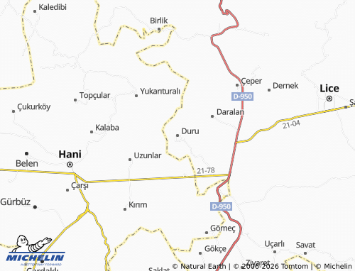 MICHELIN Duru map - ViaMichelin