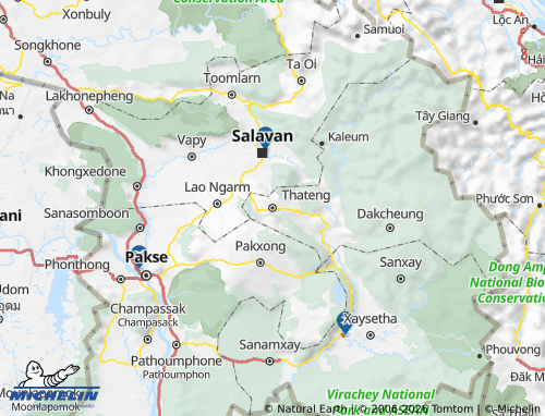MICHELIN Thateng map - ViaMichelin