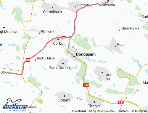 Carte MICHELIN Dondușeni - ViaMichelin