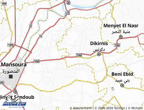 Mapa MICHELIN al-Jazeerah - ViaMichelin