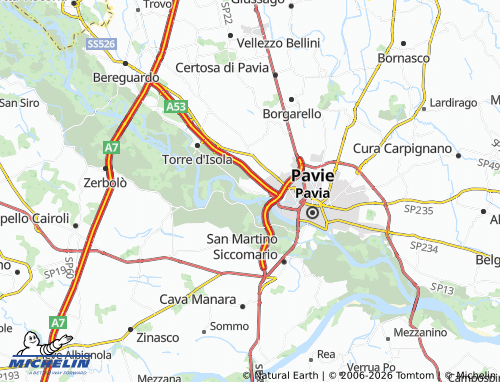 MICHELIN Chiozzo map - ViaMichelin