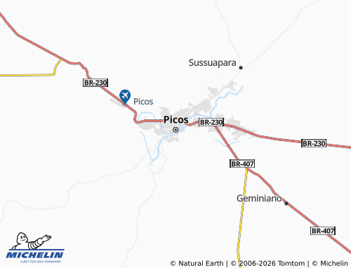 Carte MICHELIN Passagem das Pedras - ViaMichelin