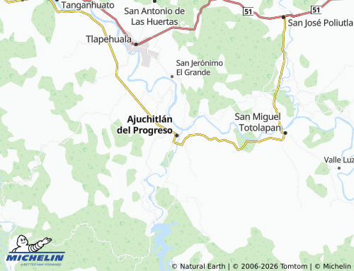 Kaart MICHELIN Ajuchitlán del Progreso - ViaMichelin