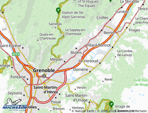 MICHELIN Montbonnot-Saint-Martin map - ViaMichelin