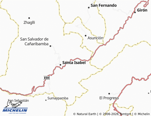 MICHELIN Abdón Calderón map - ViaMichelin