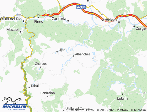 Kaart MICHELIN Albanchez - ViaMichelin